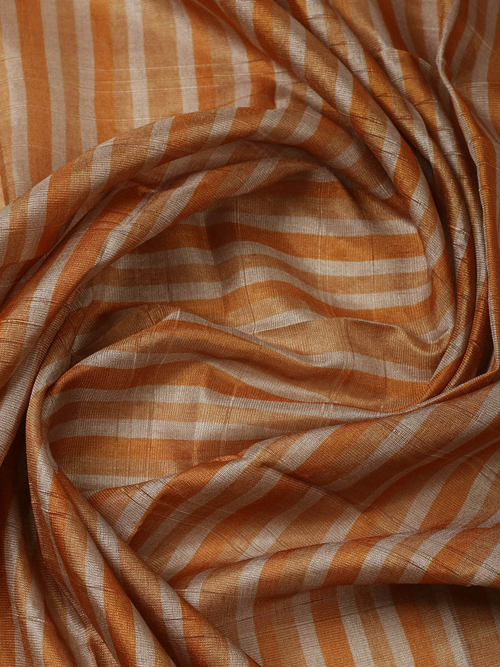 Printed Chanderi Unstitched Suit With Pant &amp; Dupatta