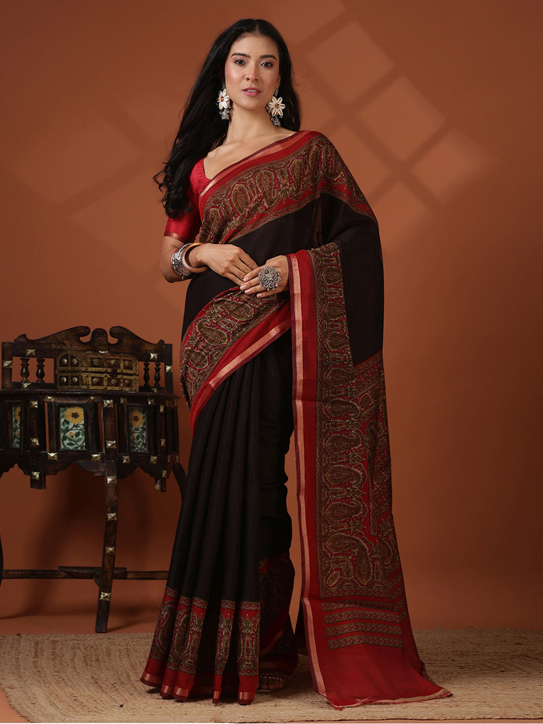 Printed Art Silk Saree