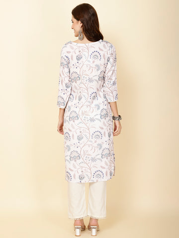 Printed Cotton Kurta Set