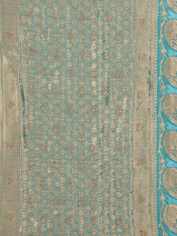 Plain Zari Border Woven Saree