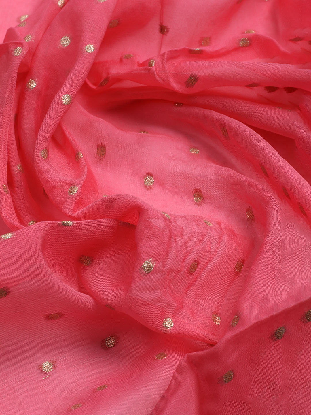 Embroidered Chanderi Unstitched Suit With Dupatta