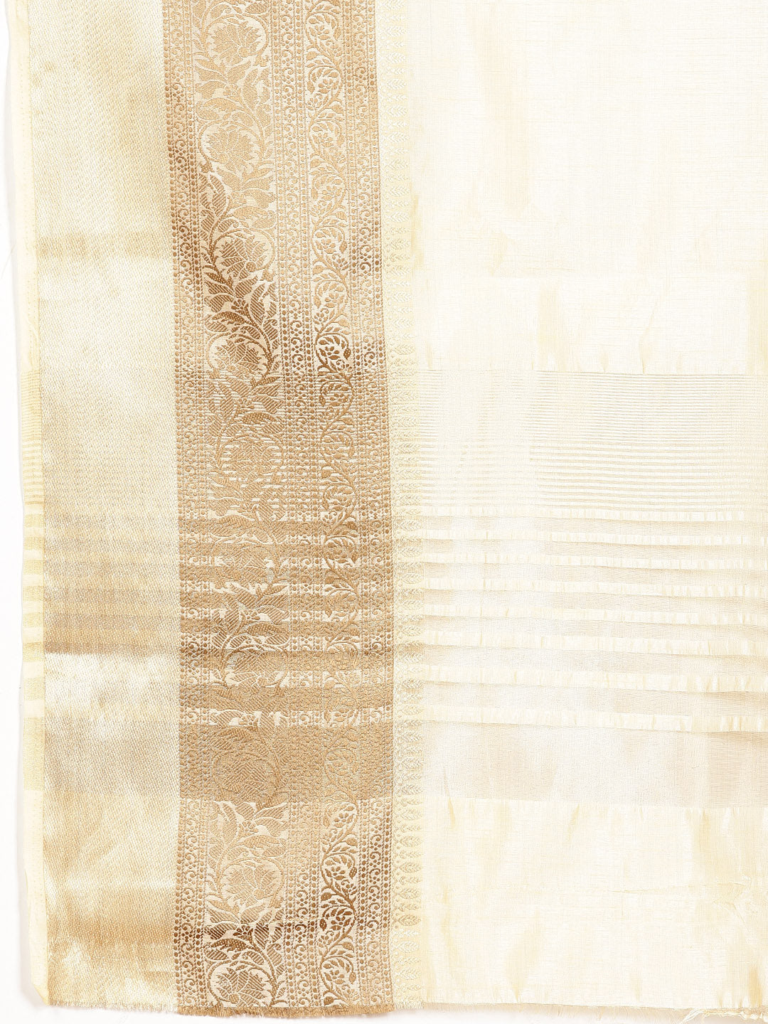Plain Zari Border Art Silk Woven Saree