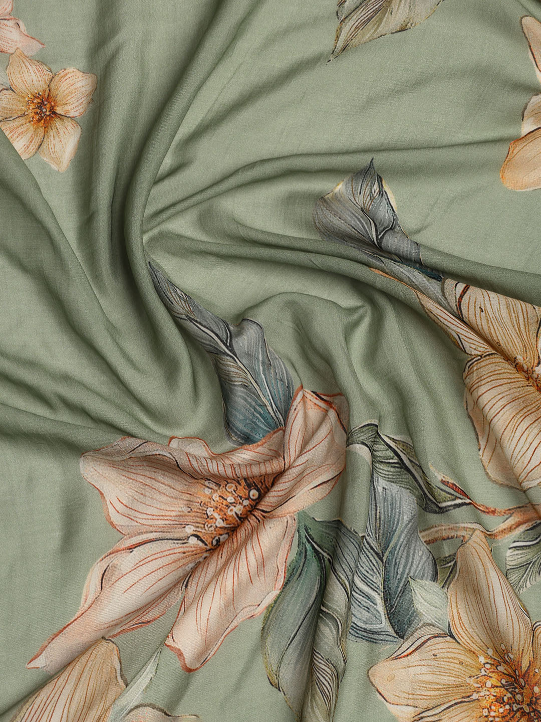 Printed Muslin Unstitched Suit With Dupatta