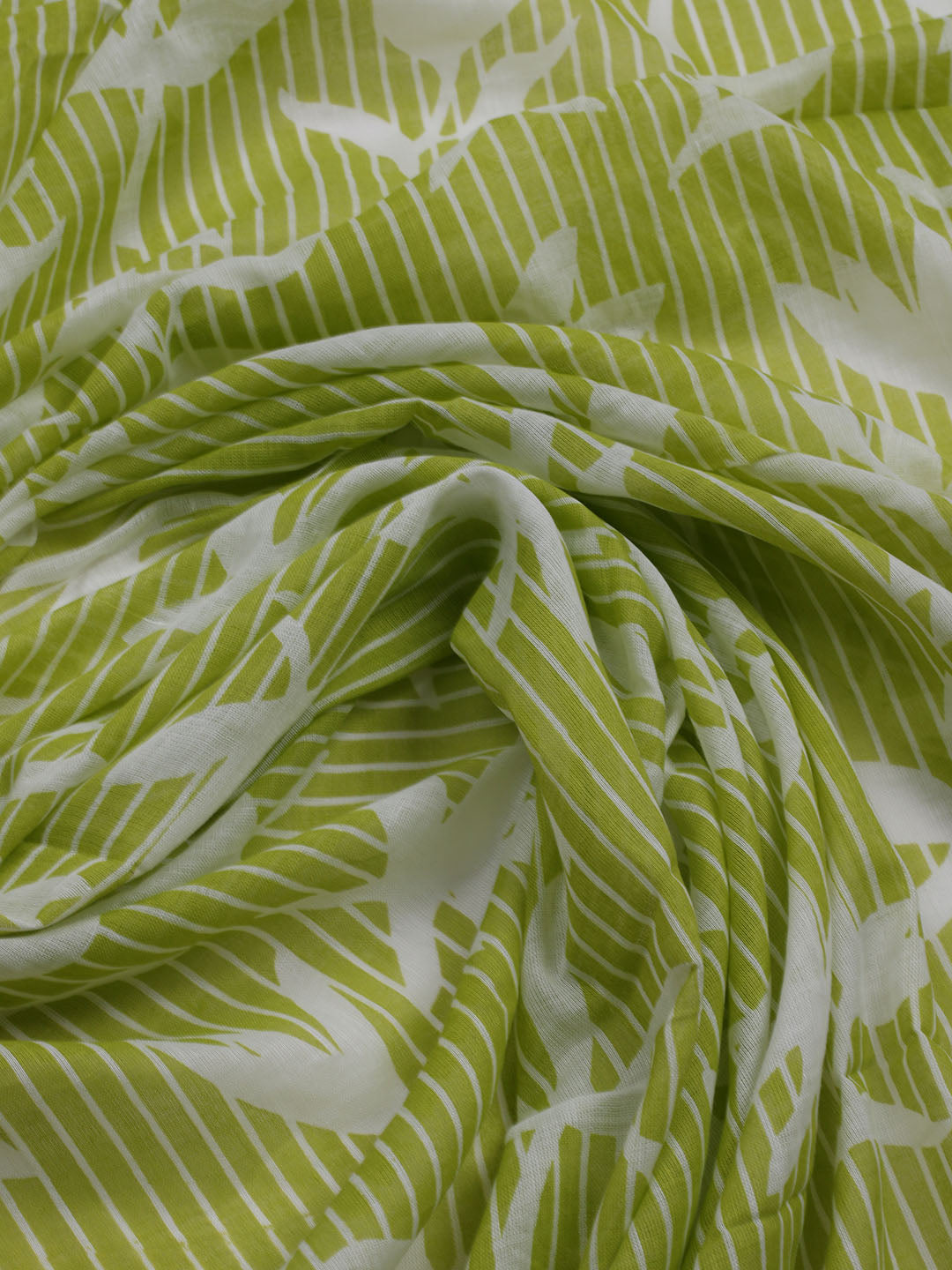 Printed Cotton Blend Unstitched Suit With Dupatta