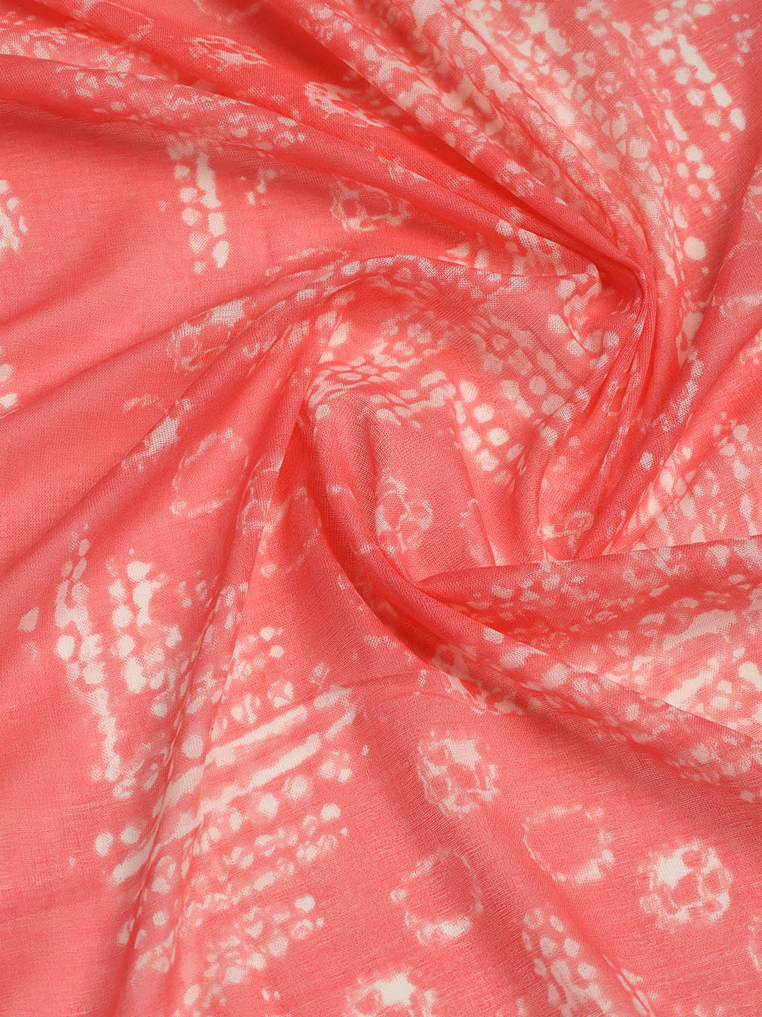 Printed Cotton Blend Unstitched Suit With Dupatta