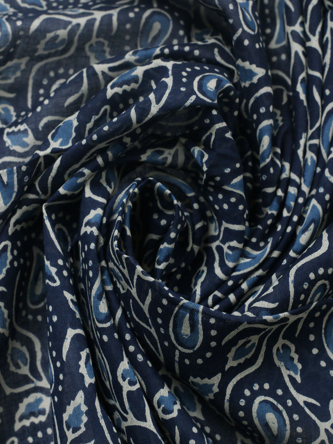 Embroidered Cotton Blend Unstitched Suit With Pant &amp; Dupatta