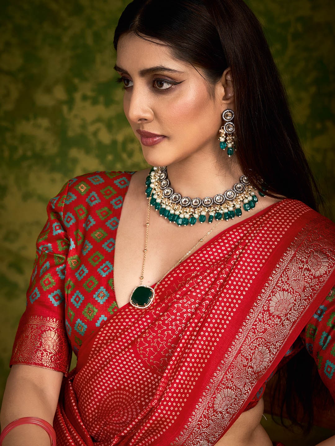 Zari Border Art Silk Saree