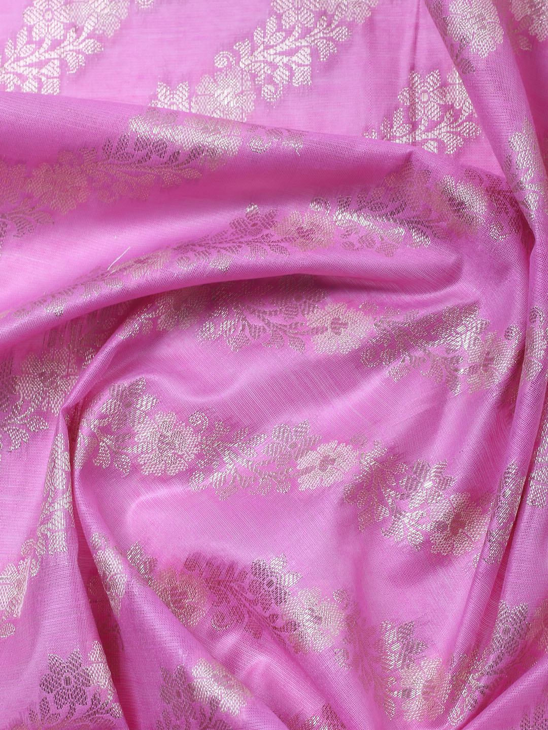 Woven Chanderi Unstitched Suit With Dupatta