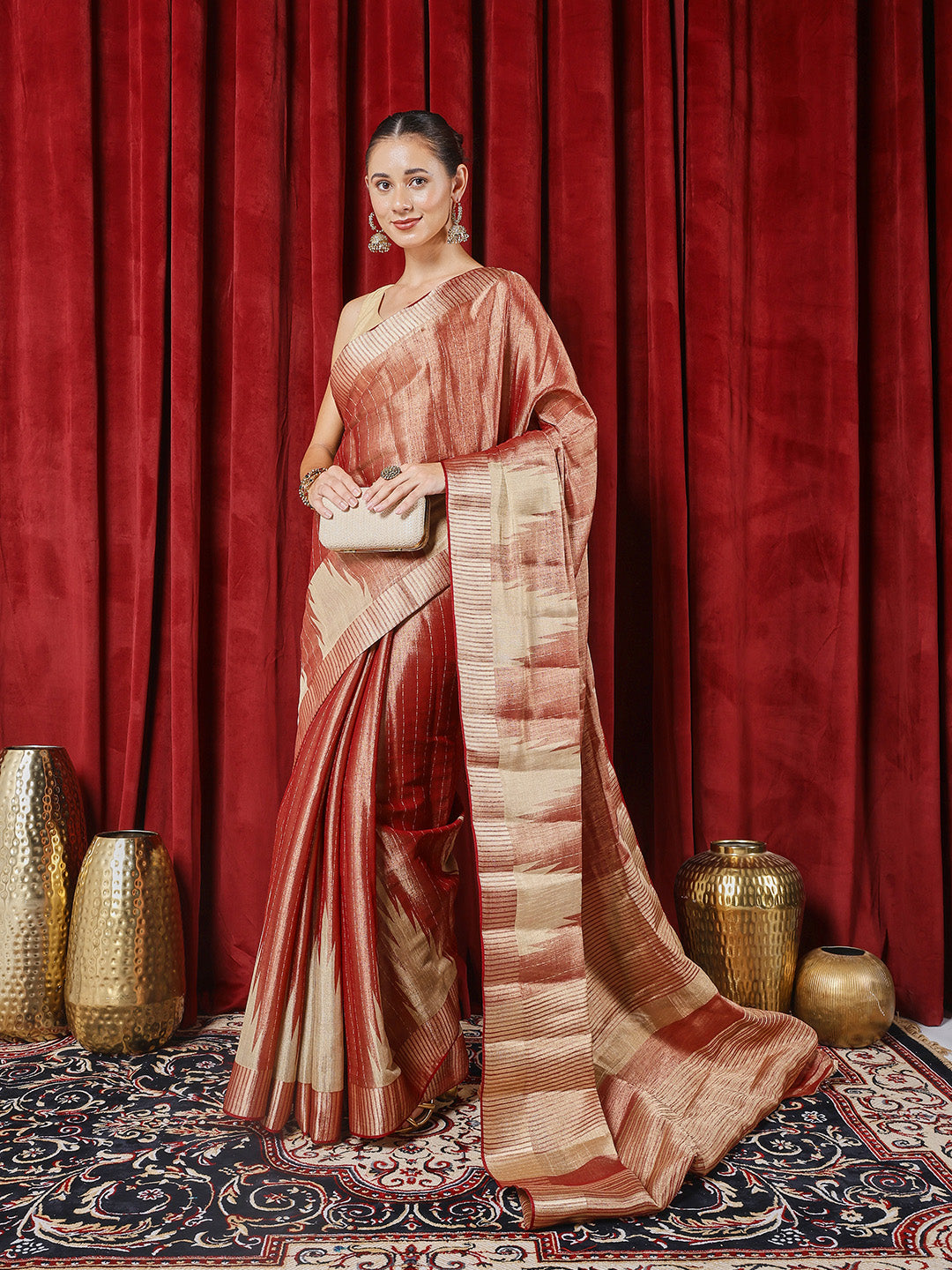 Zaari Border Art Silk Saree