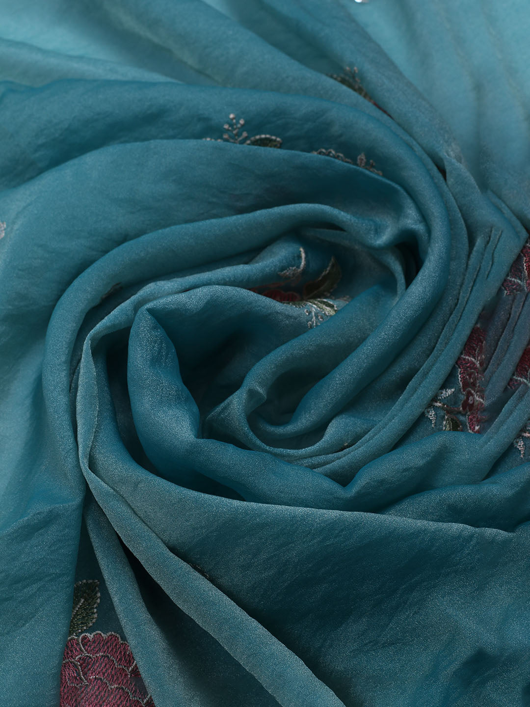 Embroidered Tissue Unstitched Suit With Dupatta
