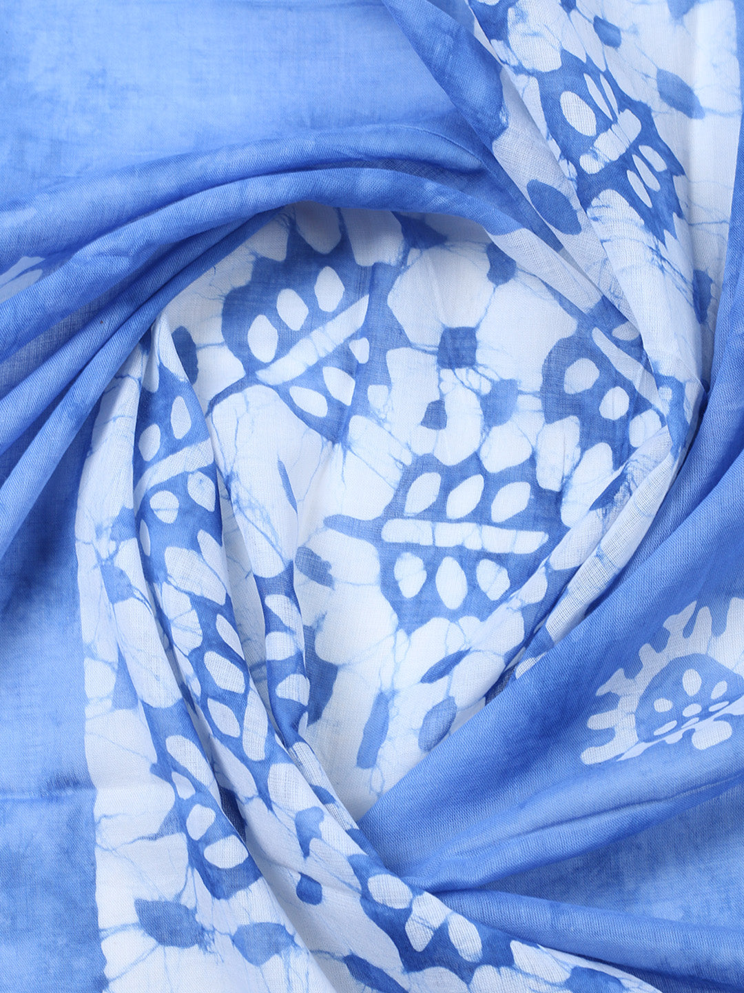 Embroidered Cotton Blend Unstitched Suit With Pant &amp; Dupatta