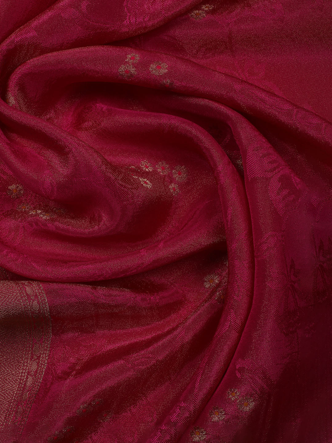 Kanjeevaram Chanderi Unstitched Suit With Dupatta
