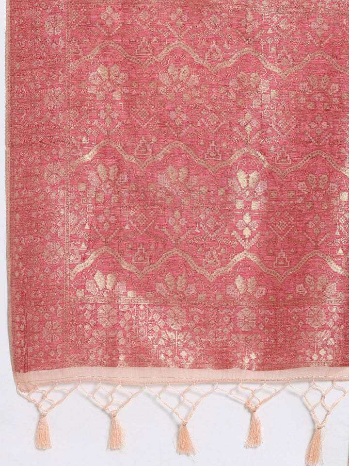 Zari Jaal Art Silk Woven Saree