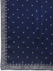 Stone Booti Chinon Woven Saree