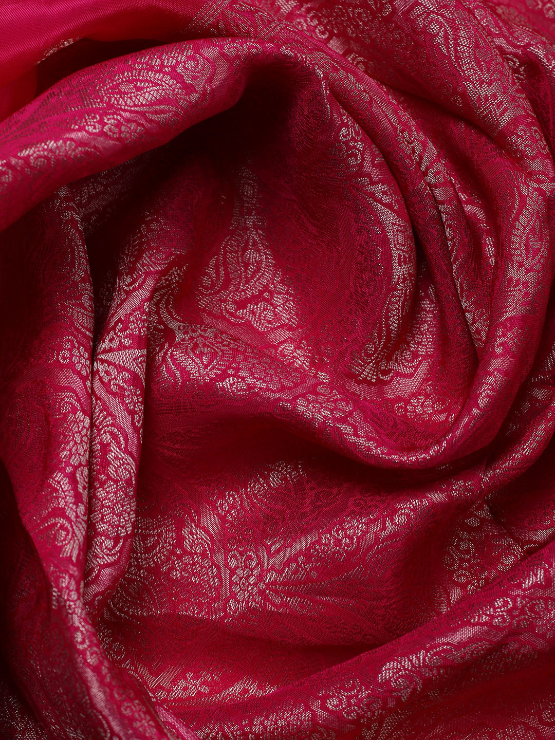 Woven Design Chanderi Unstitched Suit With Pant &amp; Dupatta