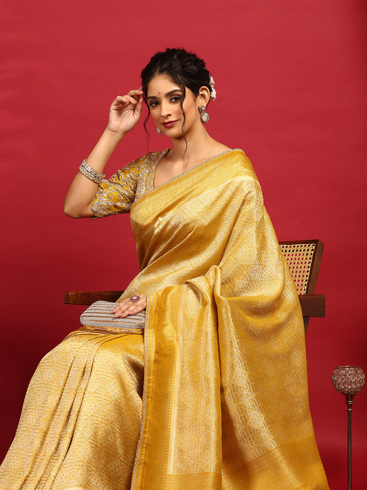 Embroidered Dola Silk Saree