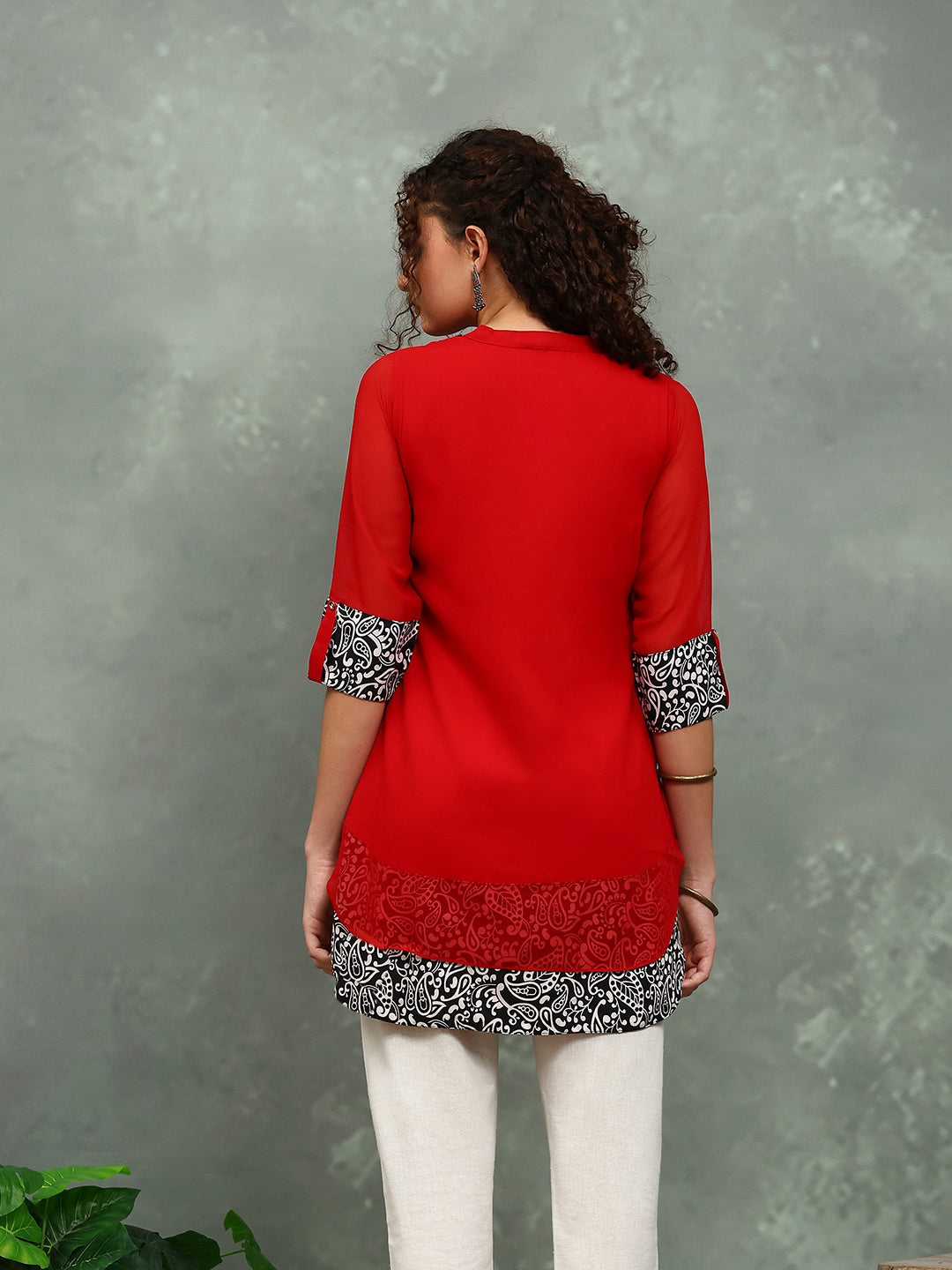 Plain Georgette Kurta