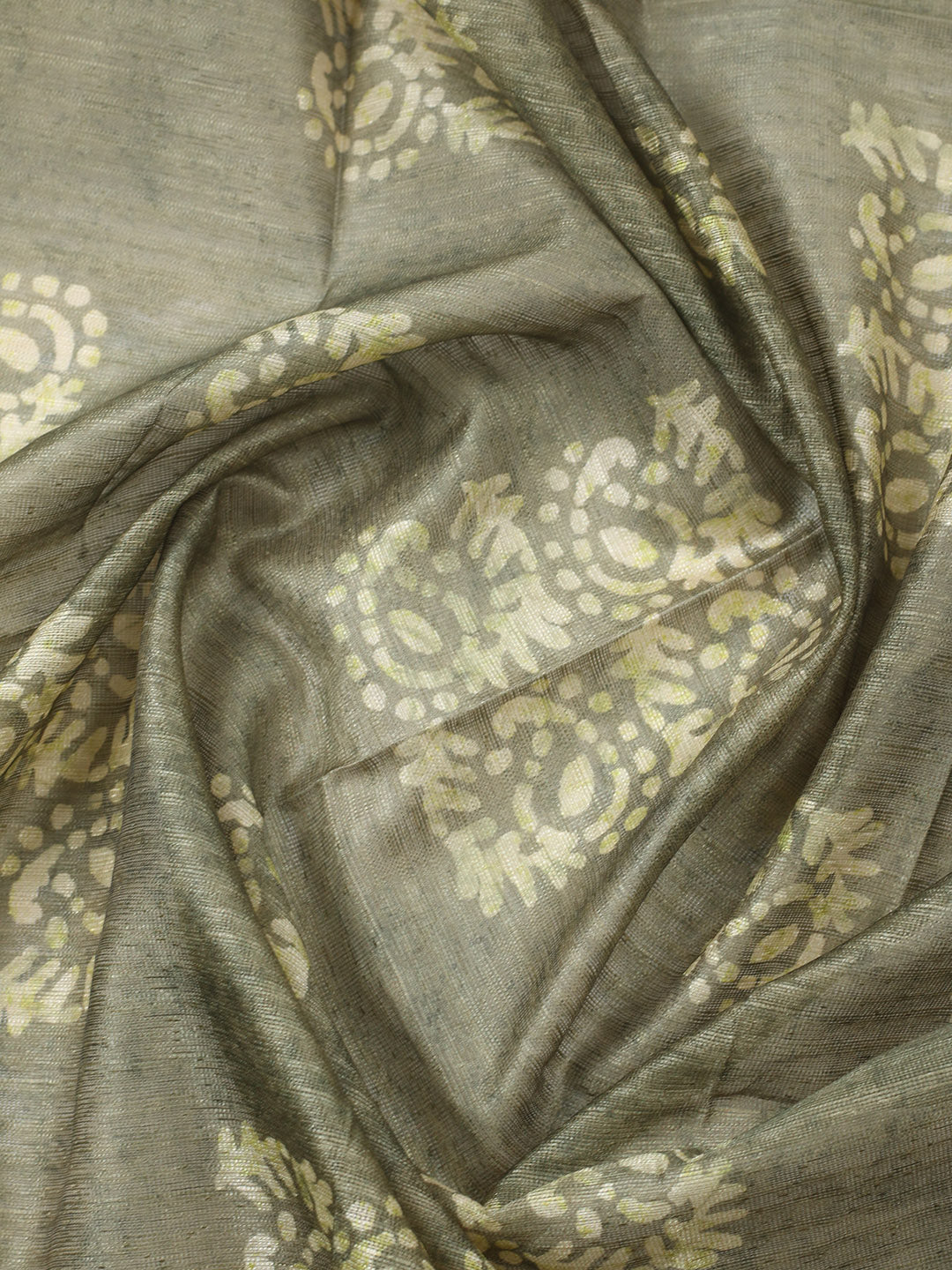 Embroidered Chanderi Unstitched Suit With Pant &amp; Dupatta