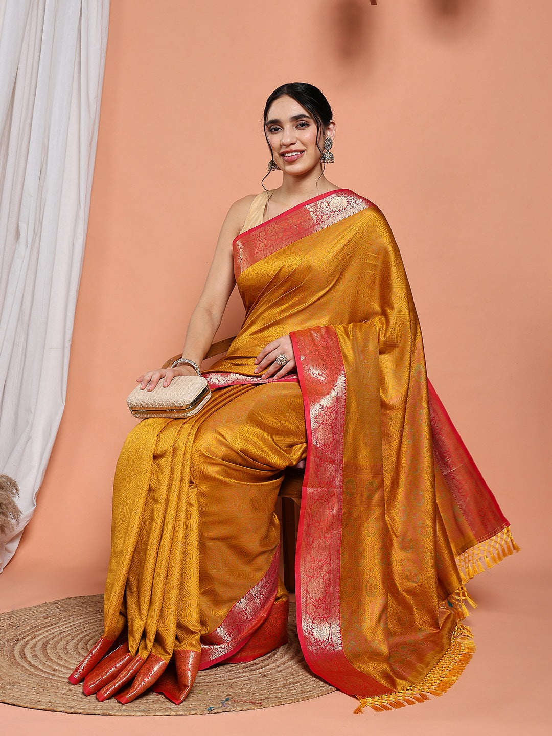 Woven Design Art Silk Lake Blue Saree