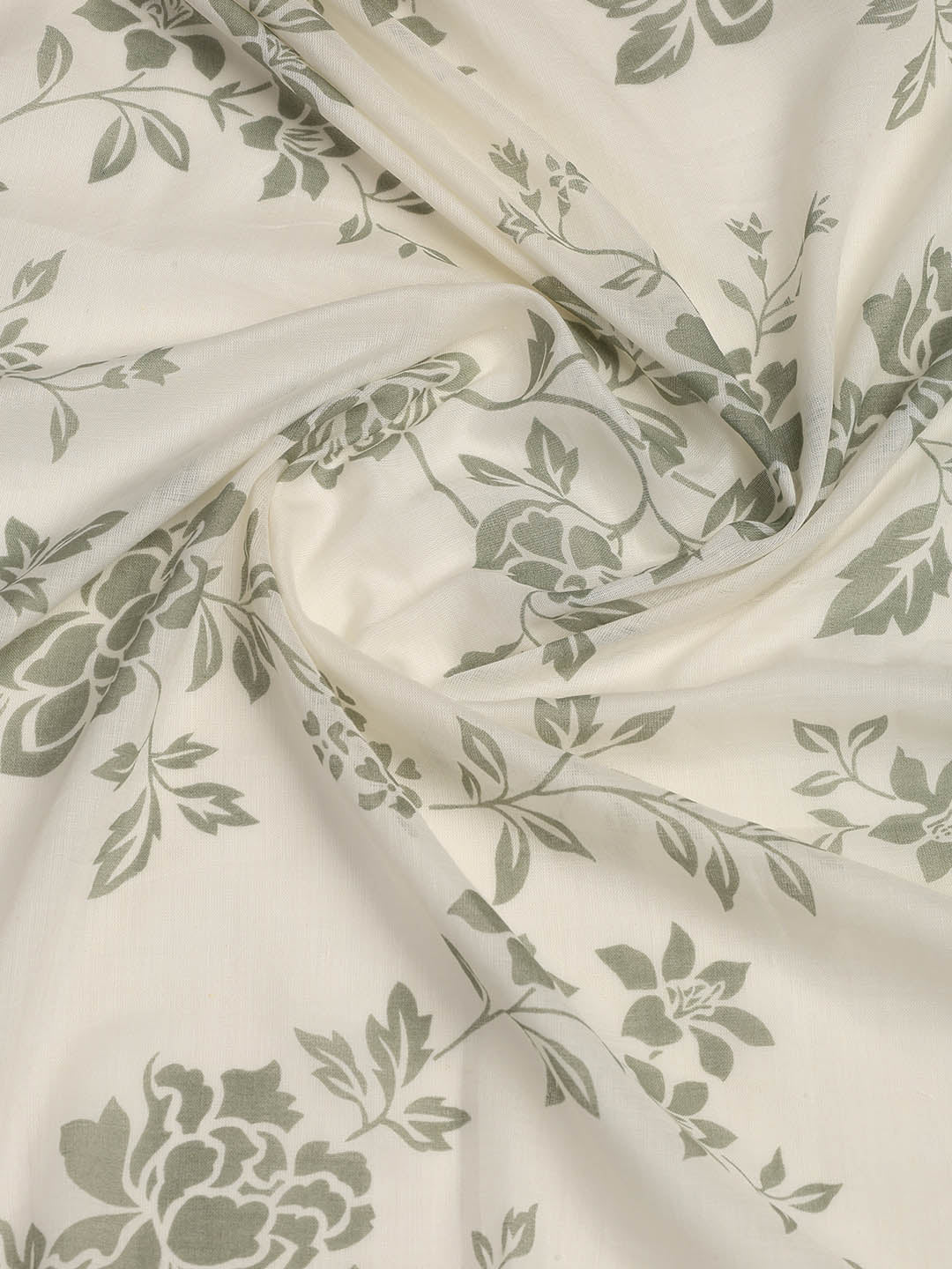 Printed Cotton Blend Unstitched Suit With Dupatta