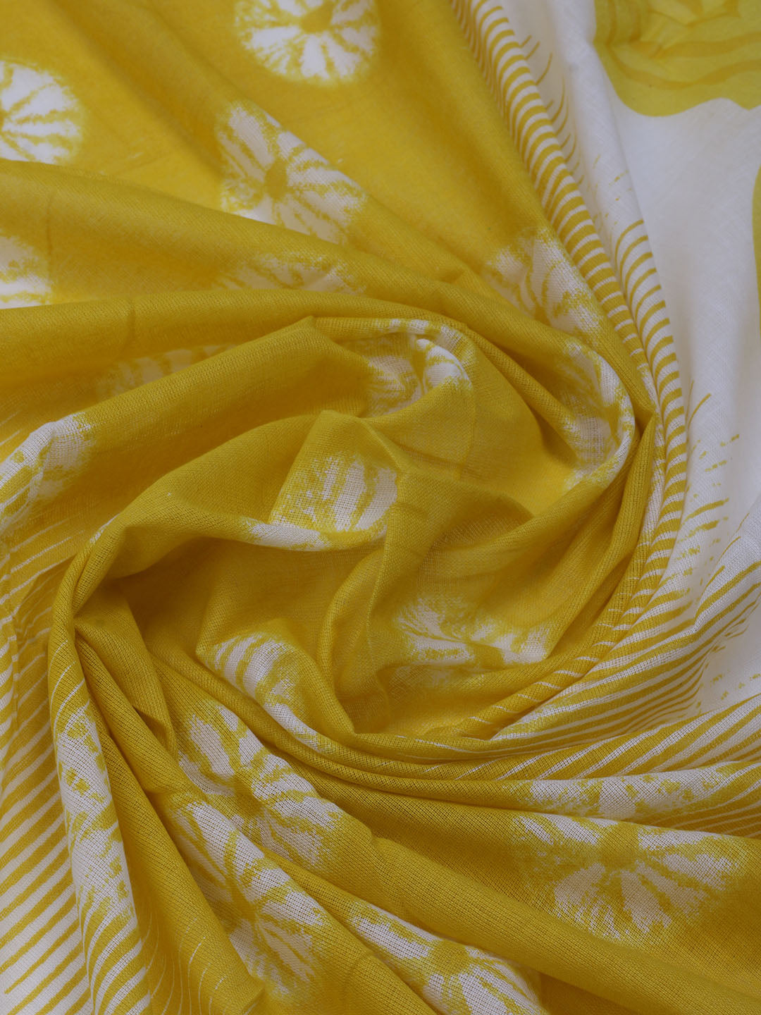 Printed Cotton Blend Unstitched Suit With Dupatta
