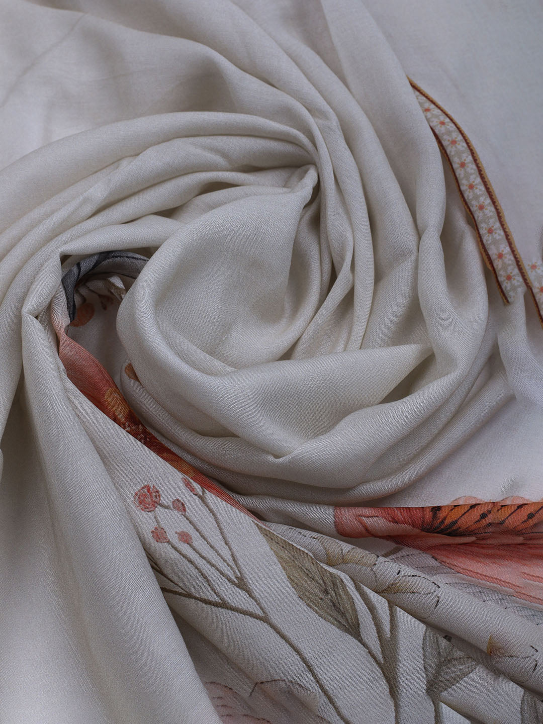 Printed Muslin Unstitched Suit With Dupatta