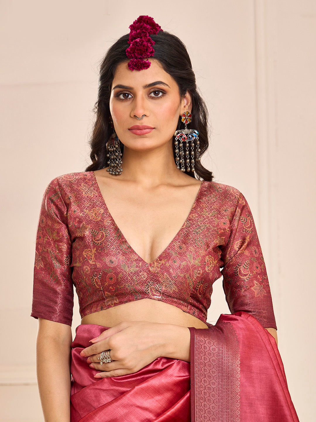 Zari Border Art Silk Saree