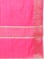 Zari Jaal Border Booti Woven Cotton Saree