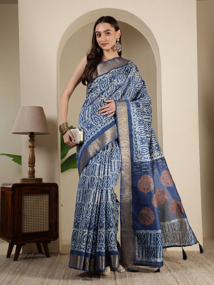 Digital Printed Art Silk Saree
