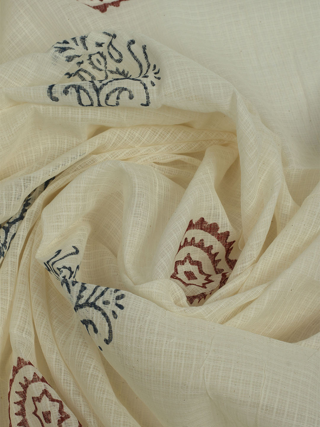 Printed Cotton Unstitched Suits Printed Suit With Pant &amp; Dupatta