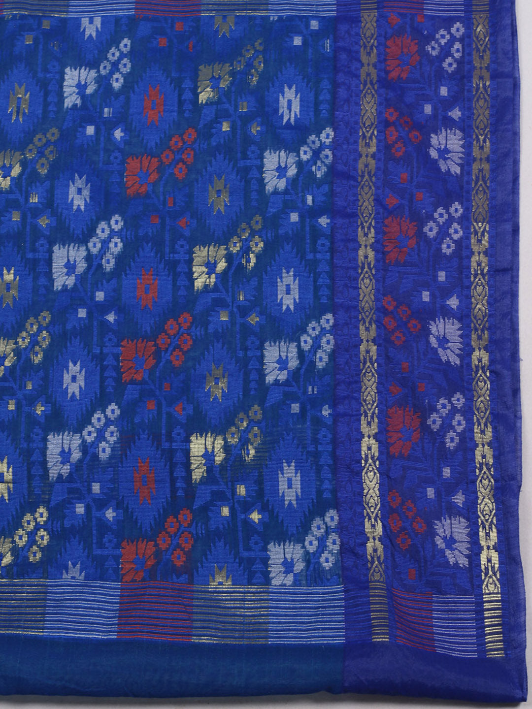 Resham Woven Design Cotton Saree
