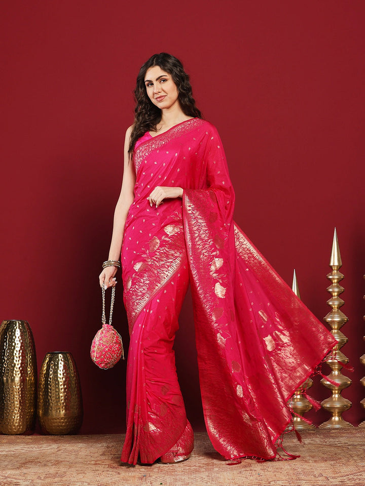 Plain Crepe Saree