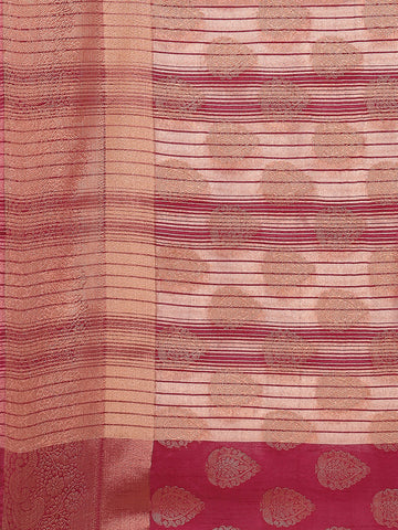 Zari Jaal Woven Handloom Saree