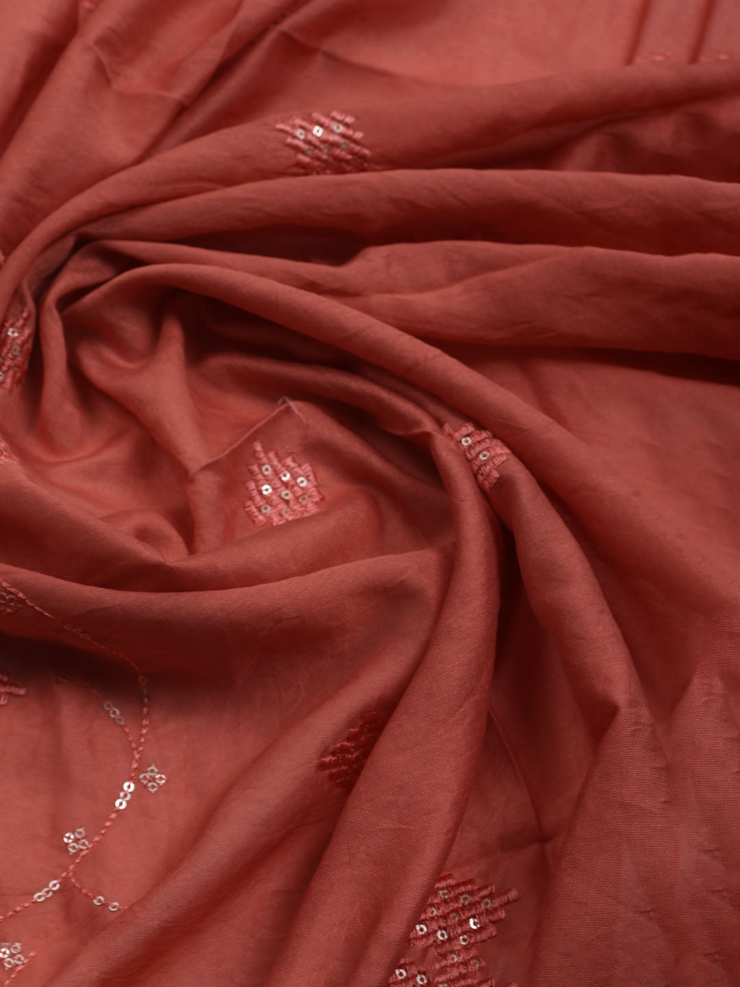 Printed Cotton Blend Unstitched Suit With Dupatta