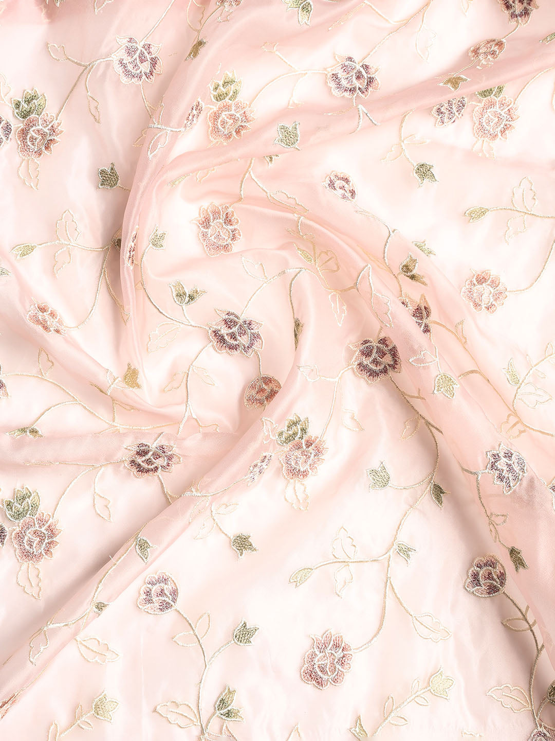 Resham Jaal Organza Unstitched Suit With Dupatta