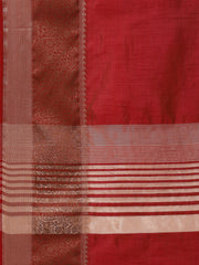 Plain Zari Border Handloom Saree