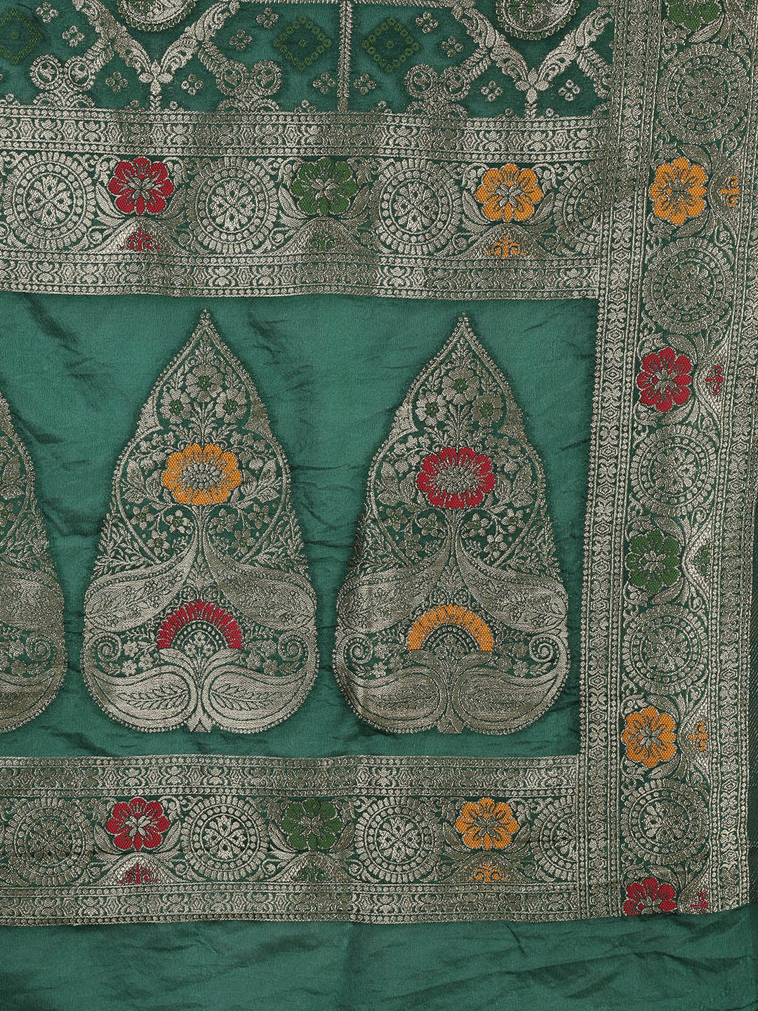 Zari Jaal Woven Art Silk Saree