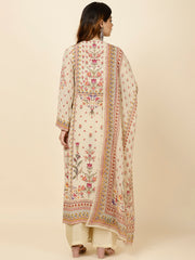 Digital Floral Printed Crepe Kurta With Palazzo & Dupatta