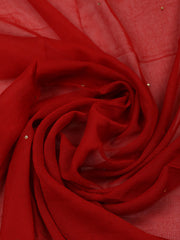 Woven Design Chanderi Unstitched Suit With Pant & Dupatta