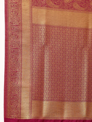 Zari Jaal Woven Handloom Saree