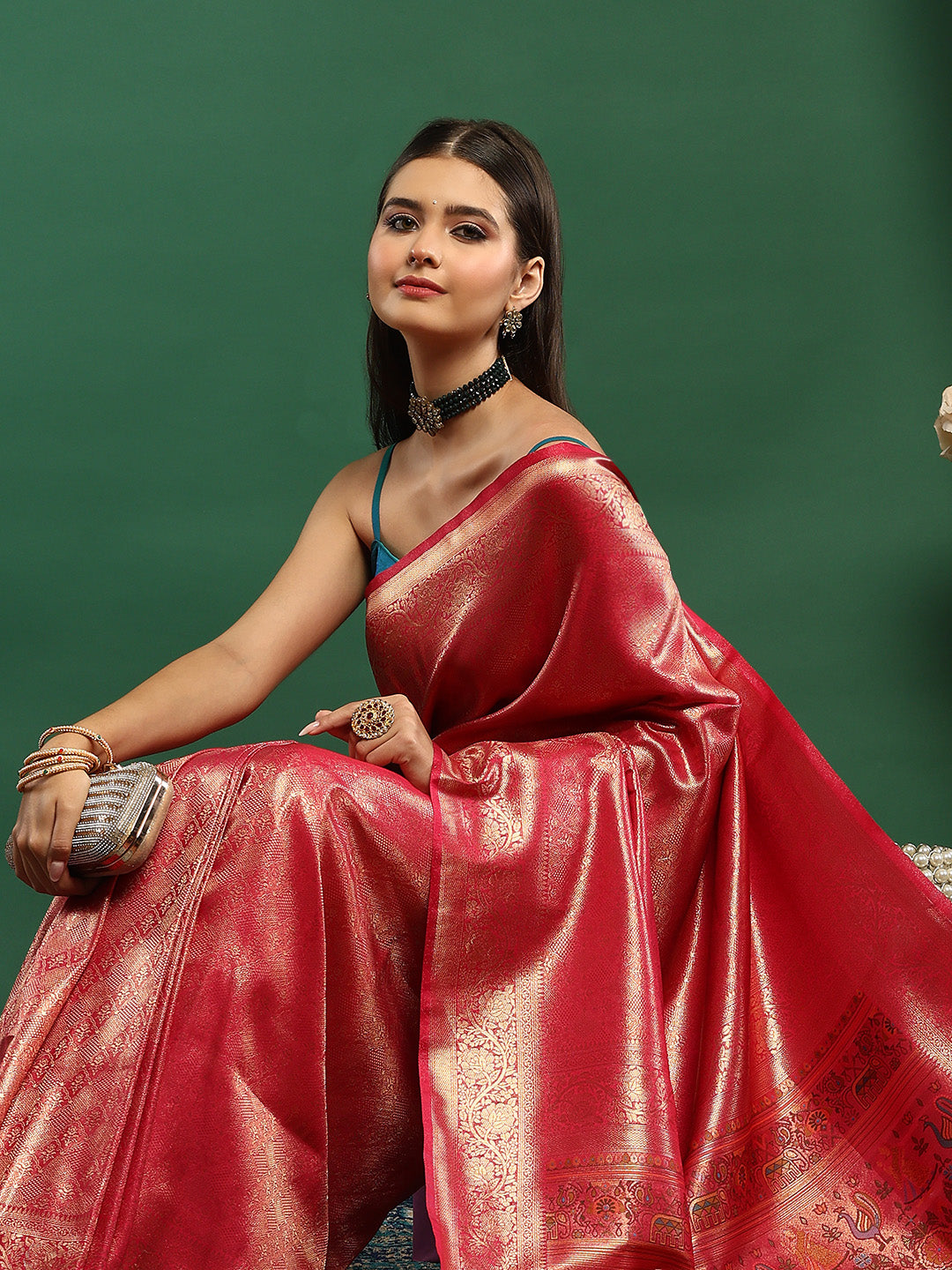 Woven Design Art Silk Saree