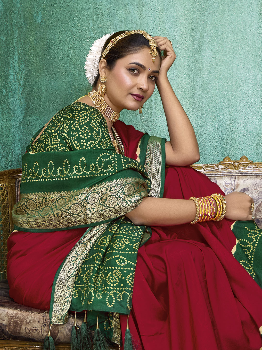 Printed Art Silk Saree