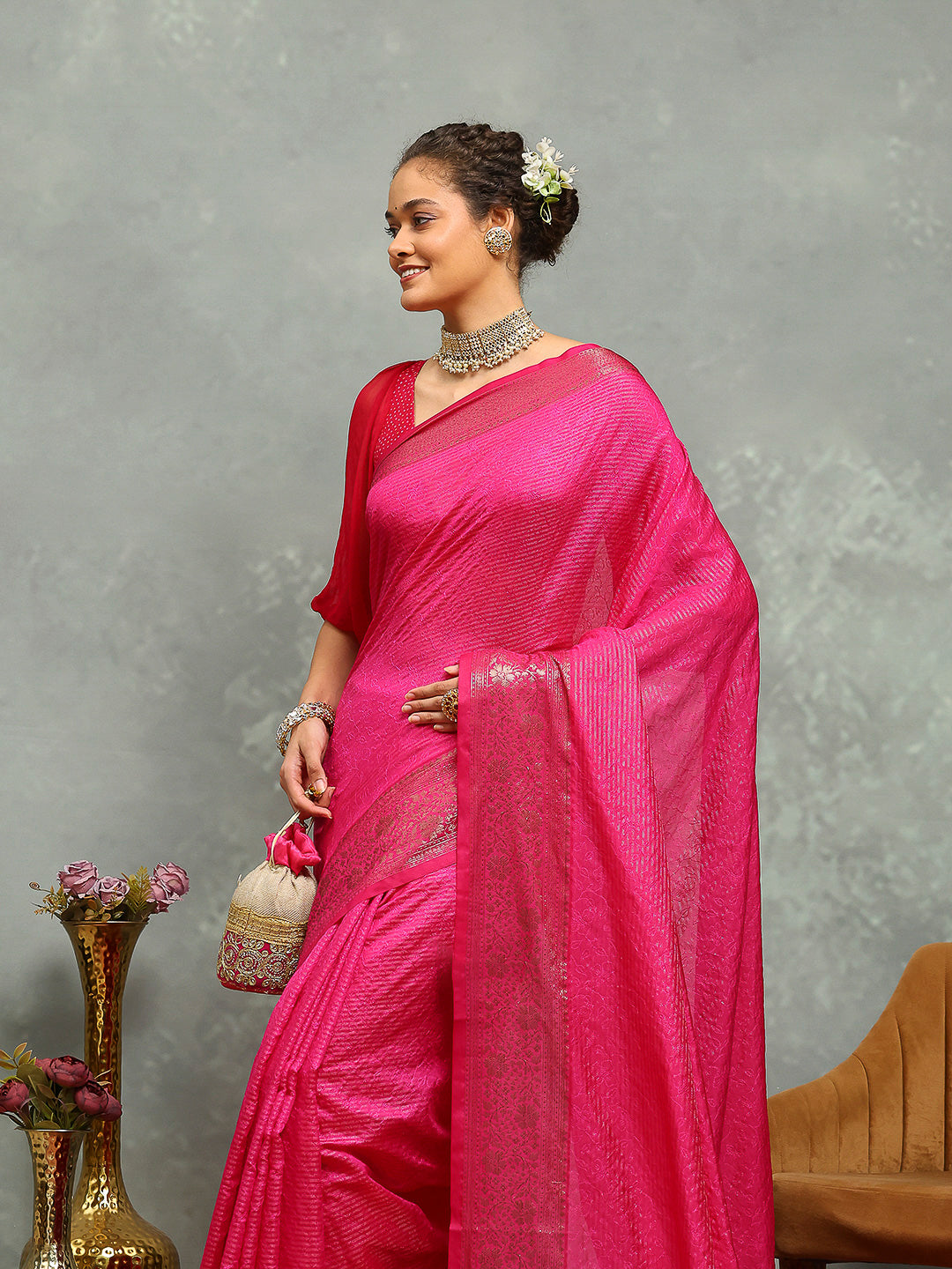 Wovn Border Art Silk Saree