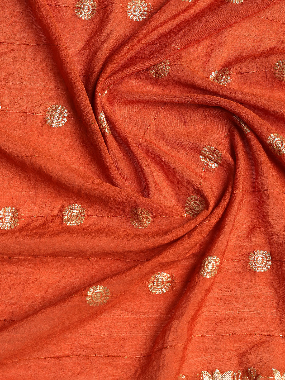 Neck Embroidered Chanderi Unstitched Suit With Dupatta