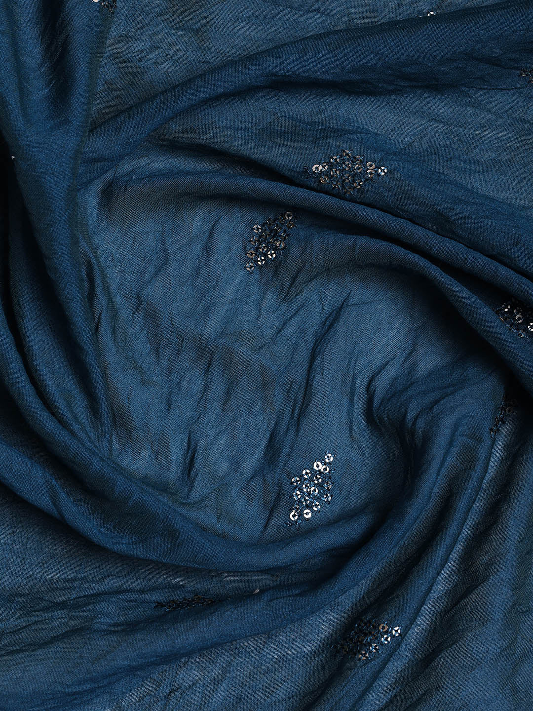 Neck Embroidered Cotton Blend Unstitched Suit With Dupatta
