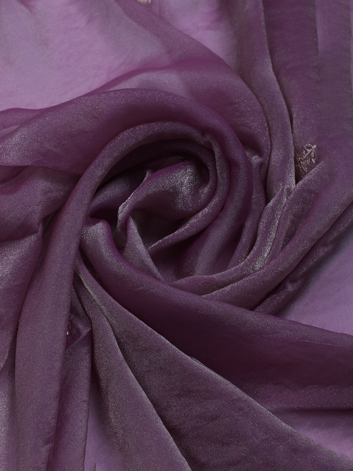 Embroidered Tissue Unstitched Suit With Dupatta