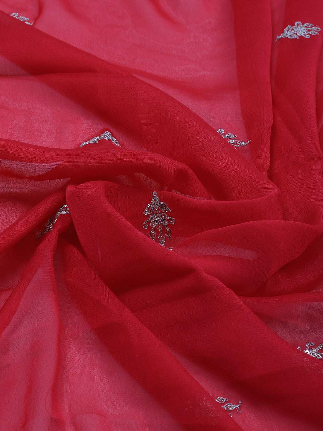 Zari Jaal Art Silk Unstitched Suit Piece With Dupatta