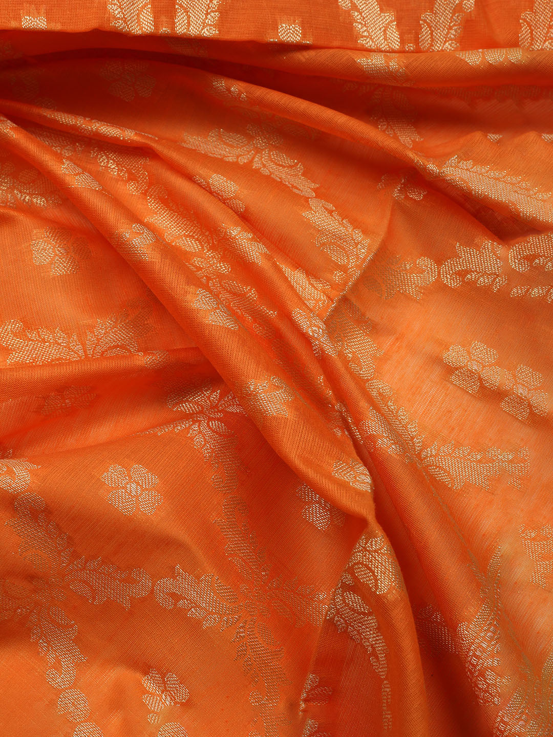 Printed Chanderi Unstitched Suit With Dupatta