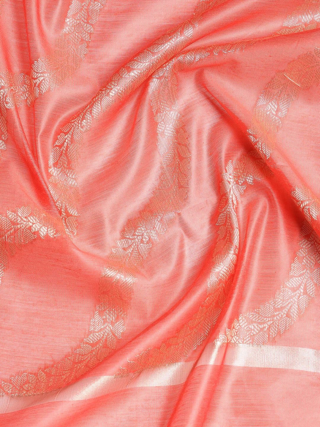 Woven Banarasi Chanderi Unstitched Suit With Dupatta