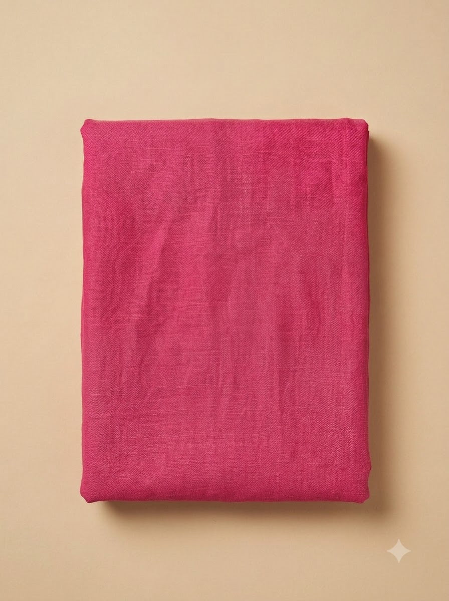 Pink Chanderi Printed Unstitched Dress Material